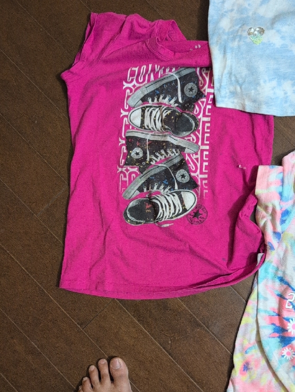 Tie-Dye Butterfly Tee with Front Tie — Multicolor5 Girls Size 10/12 Bundle Deal - Picture 4 of 6